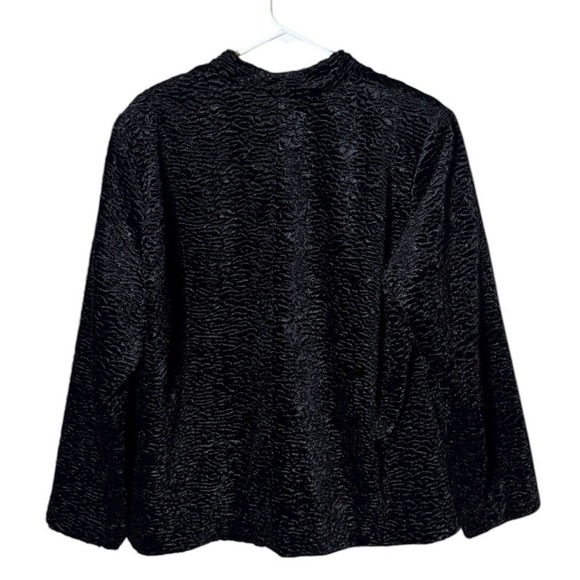 Vintage Alfred Dunner Black Jacket Size 18 Fairy Grunge Whimsigoth Preppy - Picture 3 of 6